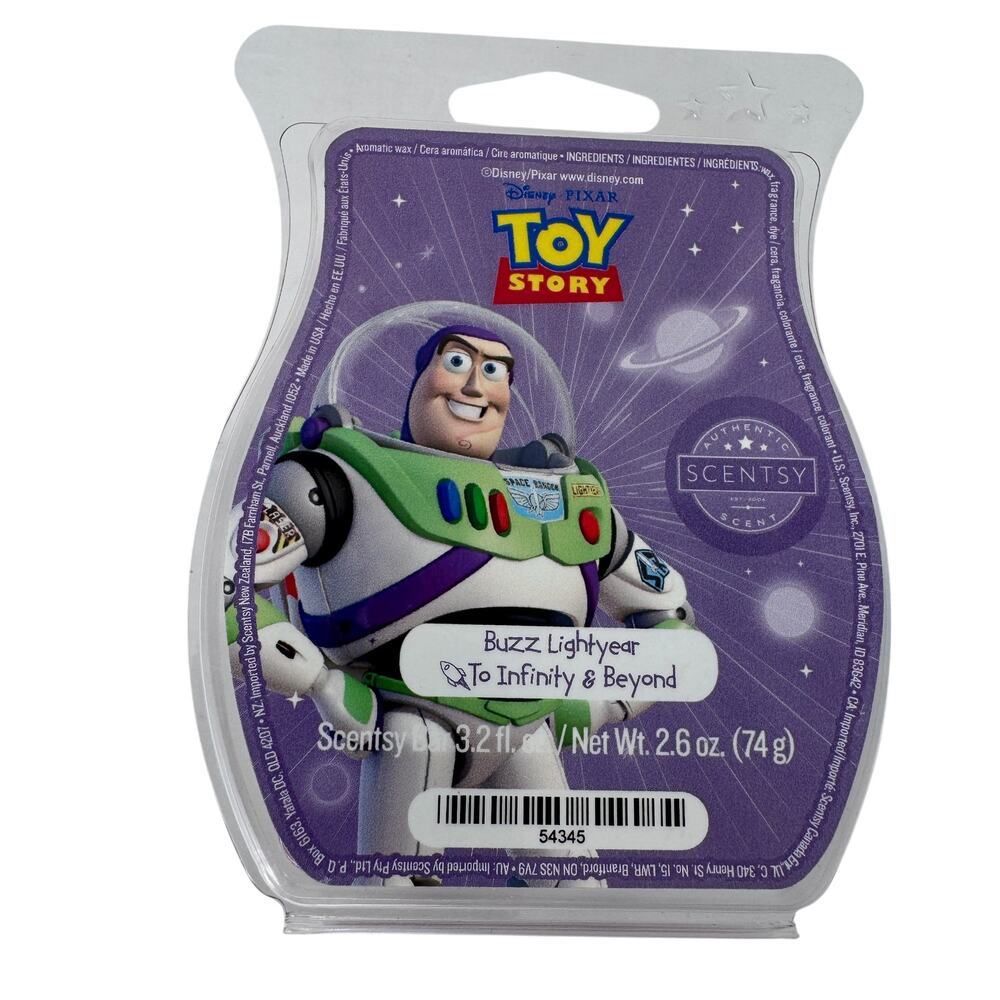 Scentsy Disney Pixar Toy Story Buzz Lightyear To‎ Infinity & Beyond Wax Bars